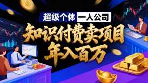 2026年“超级个体一人公司”私域卖项目年入百万，个人IP-精准引流-项目包装-转化成交-泱泱学习社