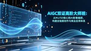 AIGC双证高阶大师班：从MJ/SD核心到AI影像编剧，构建全链路创作与商业应用体系-泱泱学习社