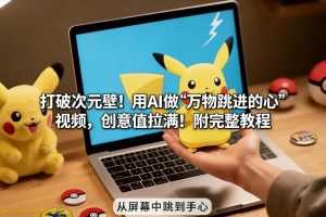 打破次元壁！用AI做【万物跳进手心】视频，创意值拉满！附完整教程-泱泱学习社