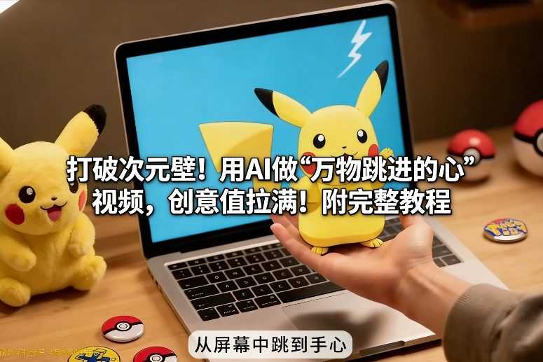 打破次元壁！用AI做【万物跳进手心】视频，创意值拉满！附完整教程