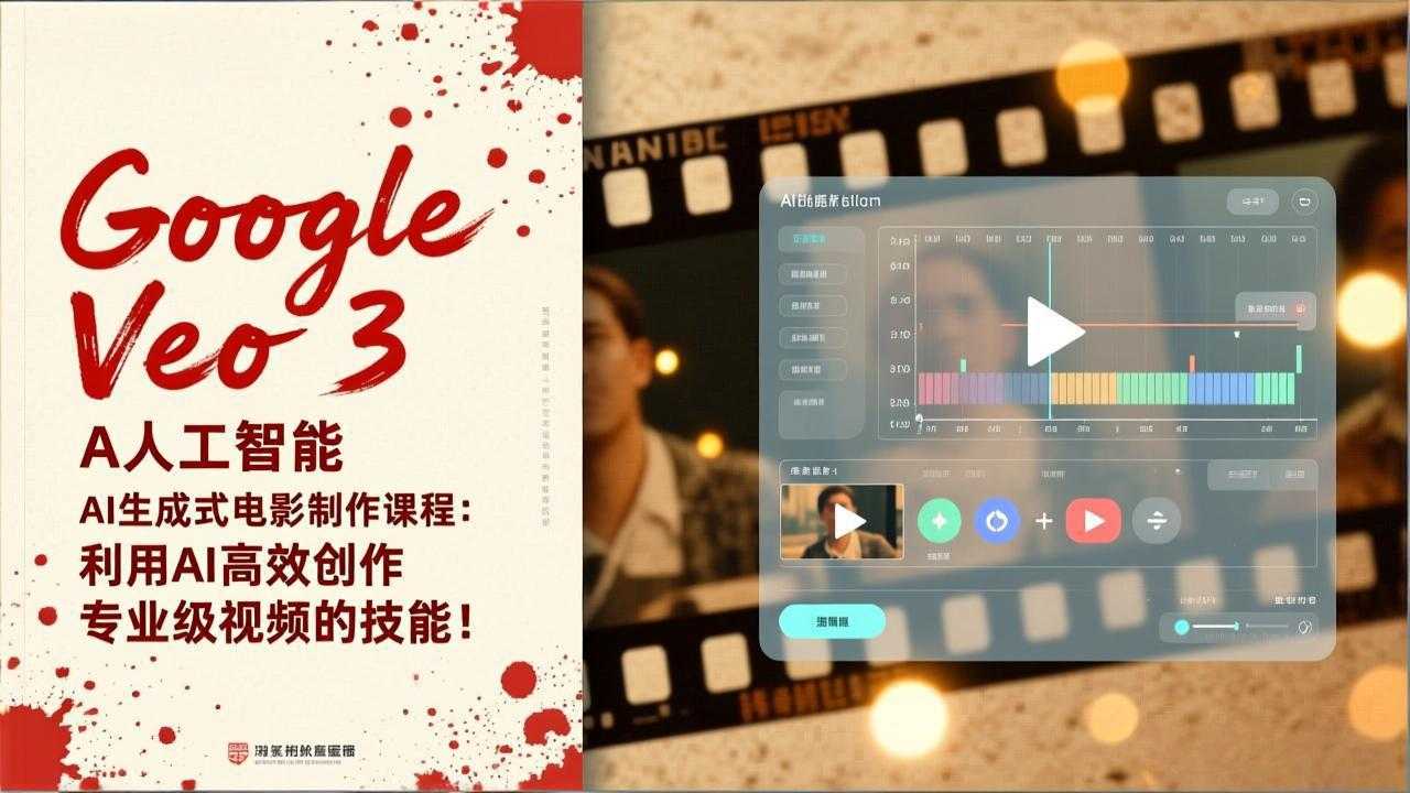 Google Veo 3人工智能AI生成式电影制作课程：利用AI高效创作专业级视频的技能！-泱泱学习社