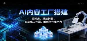 AI内容工厂搭建：语料库、爆款拆解、自动化工作流，解放创作生产力-泱泱学习社