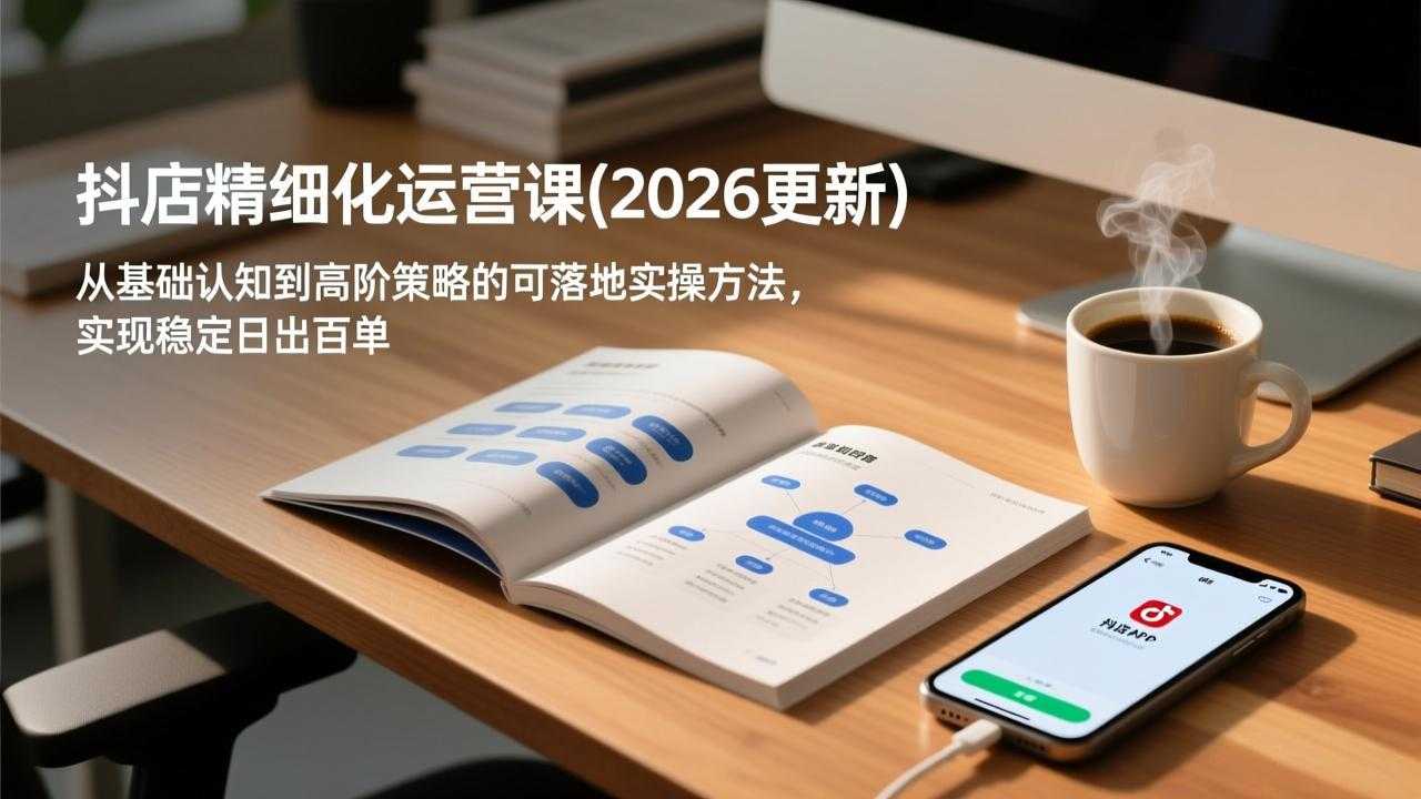 抖店精细化运营课(2026更新-泱泱学习社