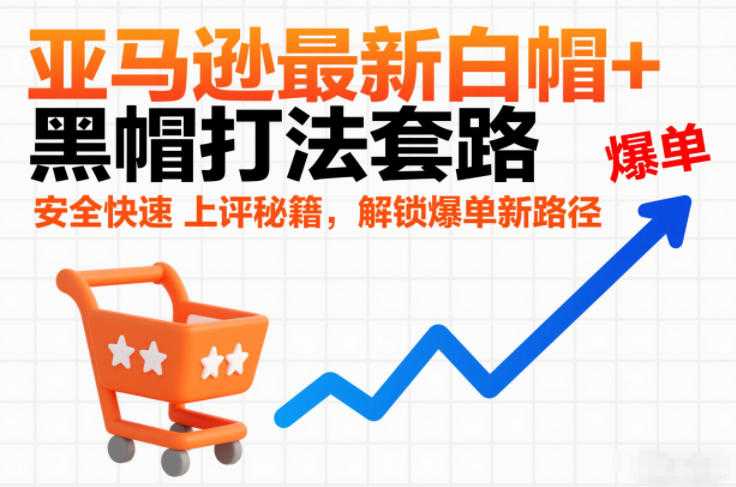 亚马逊最新白帽+黑帽打法套路，安全快速上评秘籍，解锁爆单新路径-泱泱学习社