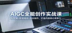 AIGC全能创作实战课：AI绘画+影视视听+音乐制作，打造内容核心竞争力-泱泱学习社