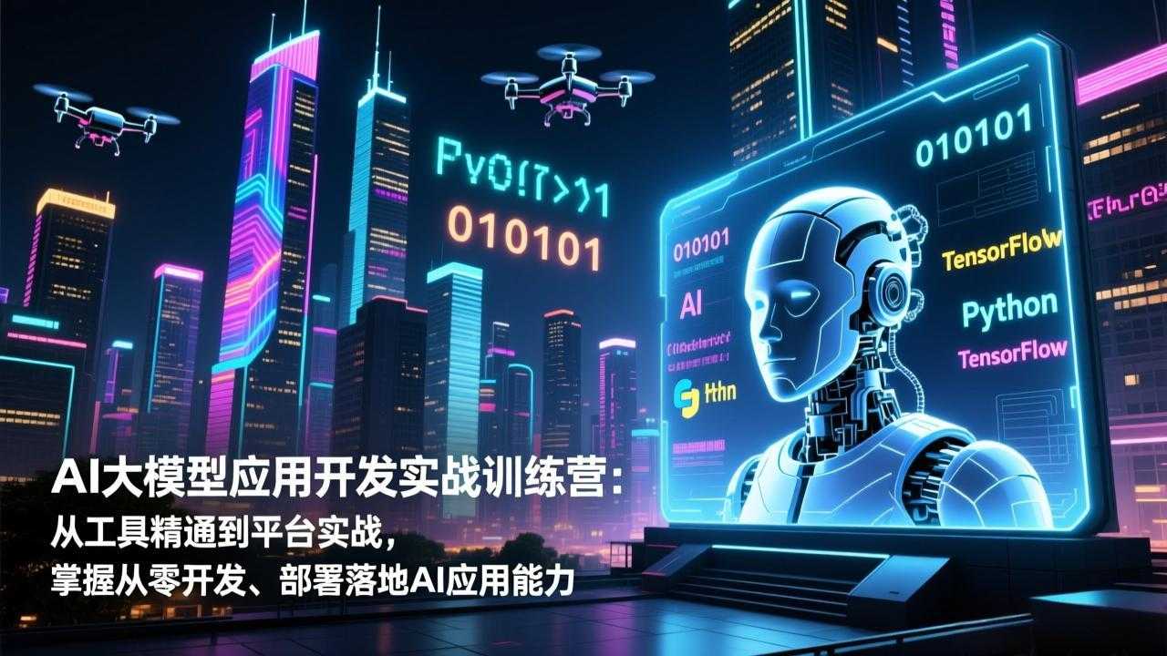 AI大模型应用开发实战训练营：从工具精通到平台实战，掌握从零开发、部署落地AI应用能力-泱泱学习社