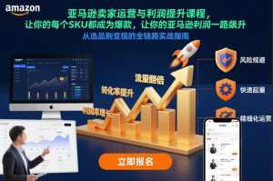 亚马逊卖家运营与利润提升课程，让你的每个SKU都成为爆款，让你的亚马逊利润一路飙升(更新12月)-泱泱学习社