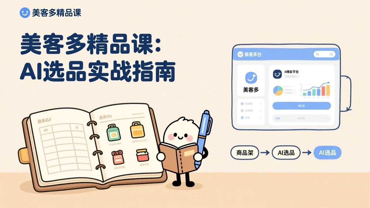 AI+美客多精品课，工具实操、数据选品、AI优化，新手也能快速上手，月入5000+美元-泱泱学习社
