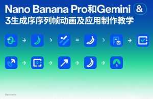 Nano Banana Pro和Gemini 3生成序列帧动画及应用制作教学-泱泱学习社