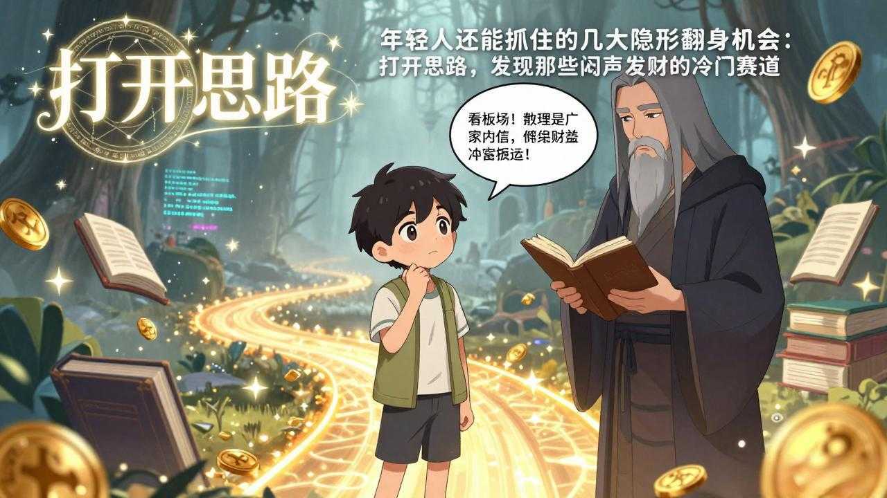 付费文1+2：年轻人还能抓住的几大隐形翻身机会：打开思路，发现那些闷声发财的冷门赛道-泱泱学习社