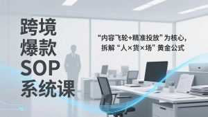 跨境爆款SOP系统课，“内容飞轮+精准投放”为核心，拆解“人×货×场”黄金公式-泱泱学习社
