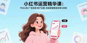 小红书运营精华课-更新：平台认知/广告投放/账户设置,快速掌握精准获客与变现-泱泱学习社