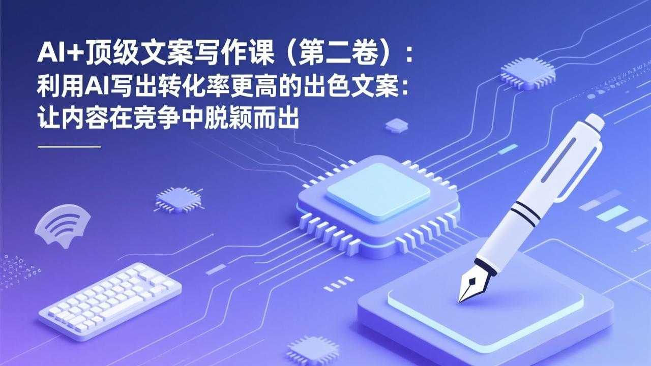 AI+顶级文案写作课(第二卷-泱泱学习社