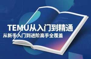 TEMU从入门到精通，从新手入门到进阶高手全覆盖-泱泱学习社
