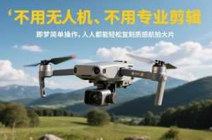 不用无人机、不用专业剪辑，即梦简单操作，人人都能轻松复刻质感航拍大片-泱泱学习社