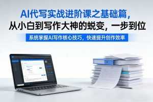 AI代写实战进阶课之基础篇，从小白到写作大神的蜕变，一步到位【揭秘】-泱泱学习社