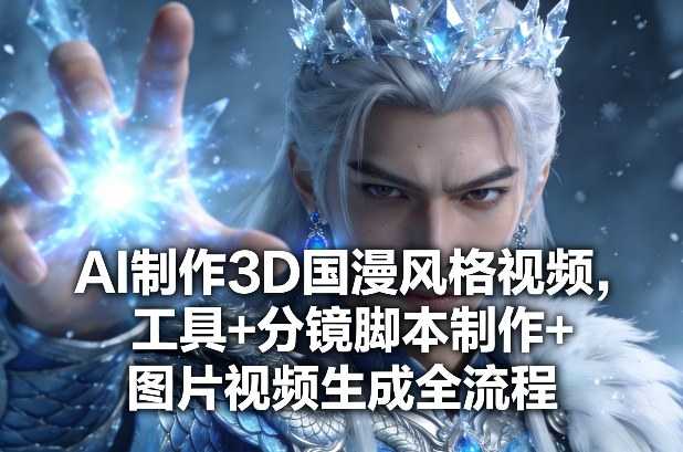 AI制作3D国漫风格视频，工具+分镜脚本制作+图片视频生成全流程