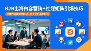 B2B出海内容营销+社媒矩阵引爆技巧：抓住内容营销的红利，让企业出海更轻松-泱泱学习社