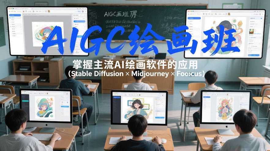 AIGC绘画班，掌握主流Ai绘画软件的应用(Stable Diffusion x Midjourney x Fooocus)-泱泱学习社