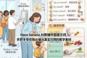 Nano banana AI教辅作图提示词，手把手带你用AI做出真实可用的教学素材-泱泱学习社
