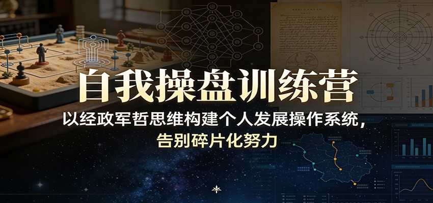 图片[1]-自我操盘训练营：以经政军哲思维构建个人发展操作系统，告别碎片化努力-泱泱学习社