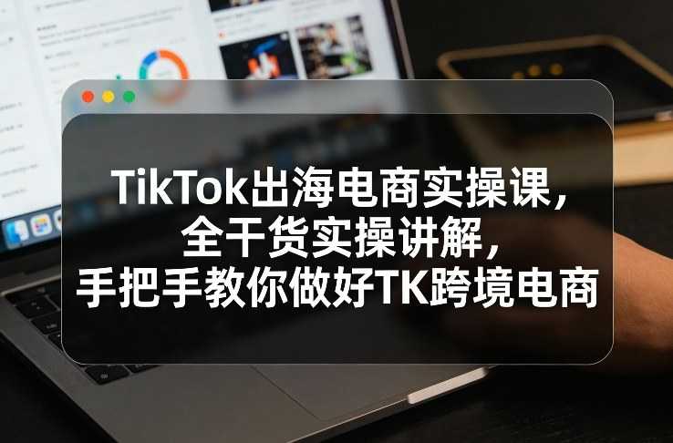 TikTok出海电商实操课，全干货实操讲解，手把手教你做好TK跨境电商