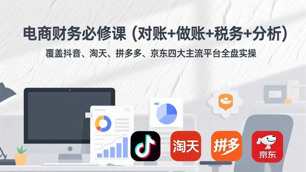 电商财务必修课(对账+做账+税务+分析-泱泱学习社