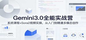 Gemini3.0实战系统课，Sora2视频实操，从入门到精通多模态创作-泱泱学习社
