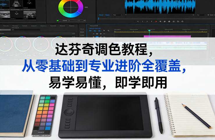 达芬奇调色教程，从零基础到专业进阶全覆盖，易学易懂，即学即用