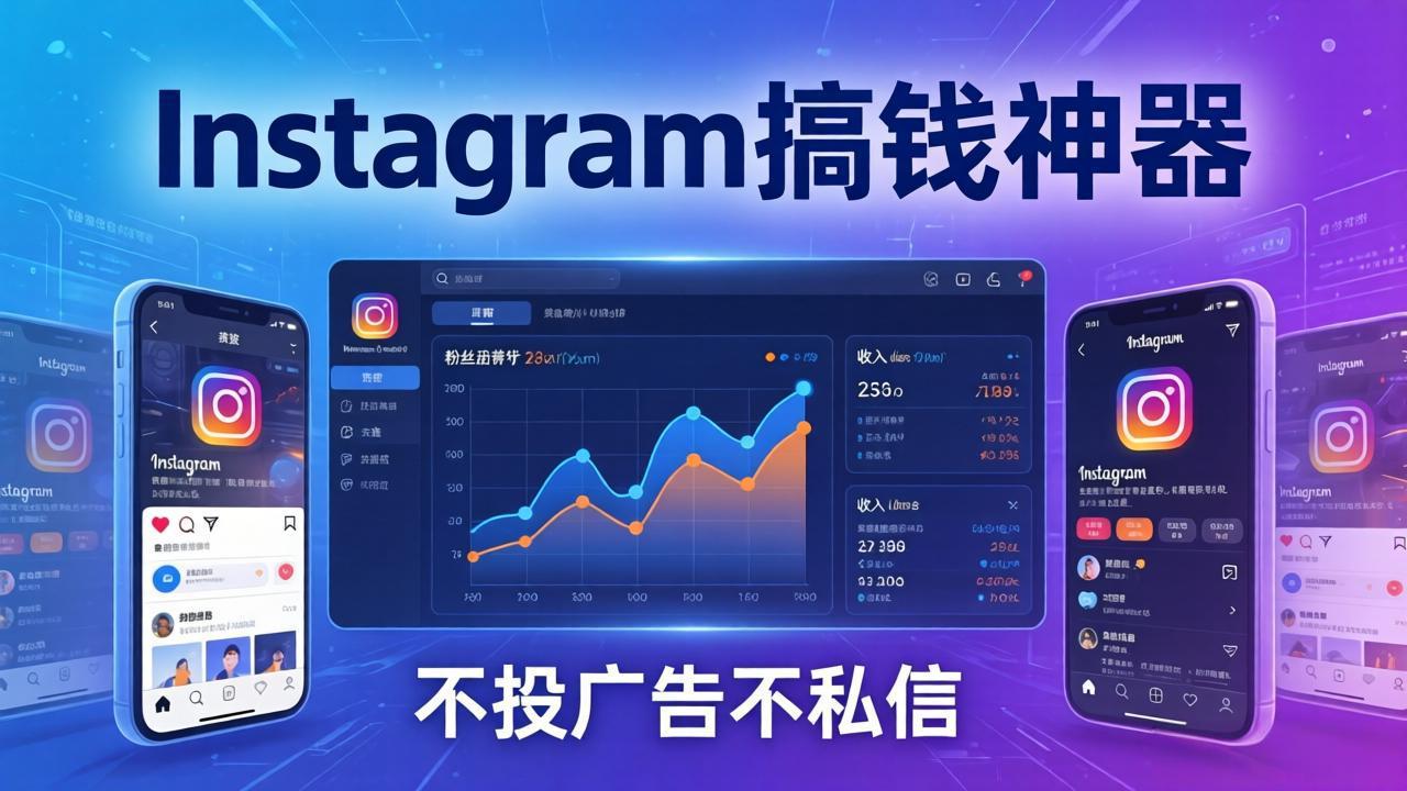 Instagram搞钱神器：月涨6万粉+月入5万刀，不投广告不私信，靠算法+低价产品-泱泱学习社