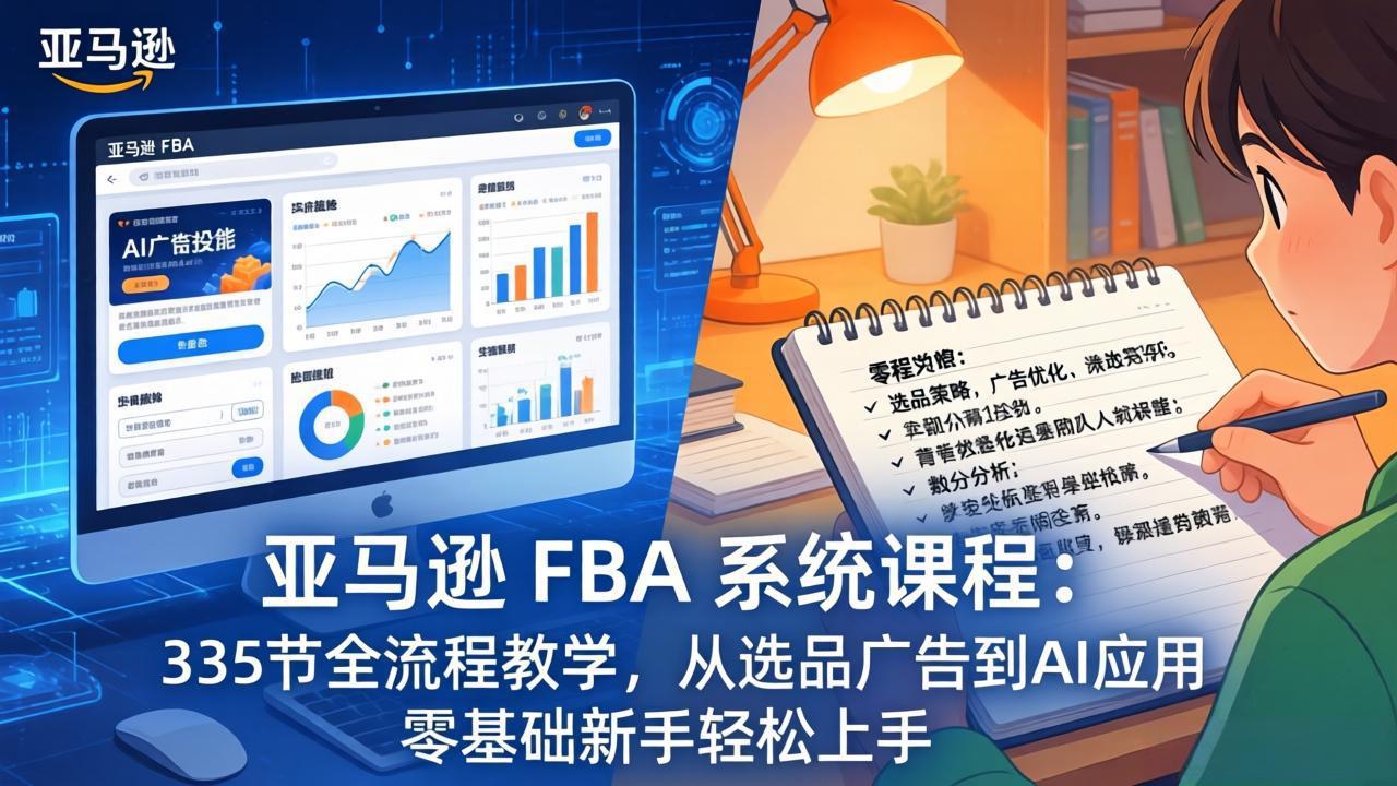 亚马逊 FBA 系统课程(更新26年3月-泱泱学习社
