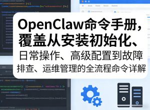 OpenClaw命令手册，覆盖从安装初始化、日常操作、高级配置到故障排查、运维管理的全流程命令详解-泱泱学习社
