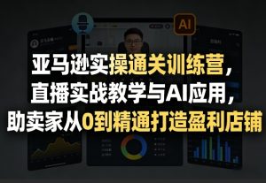亚马逊实操通关训练营，直播实战教学与AI应用，助卖家从0到精通打造盈利店铺(更新3月23日)-泱泱学习社