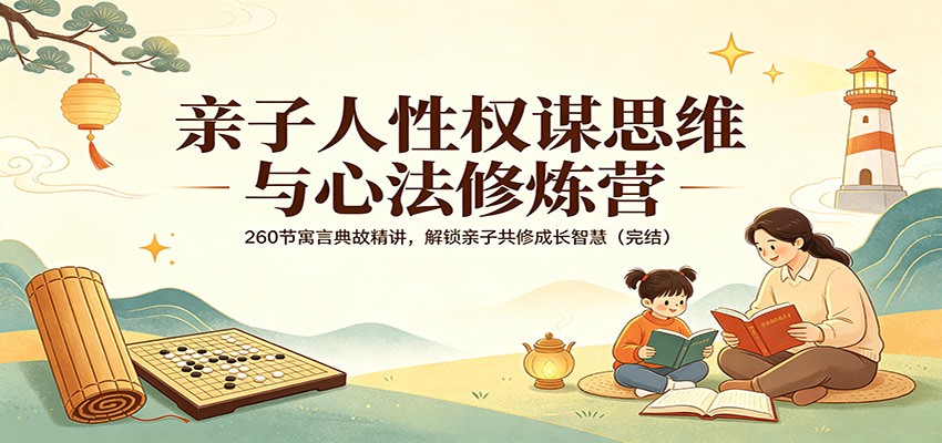 亲子人性权谋思维与心法修炼营：260节寓言典故精讲，解锁亲子共修成长智慧(完结)-泱泱学习社