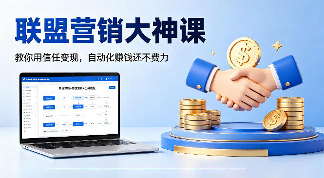 联盟营销大神课，教你用信任变现，自动化賺钱还不费力【原创双语字幕】-泱泱学习社