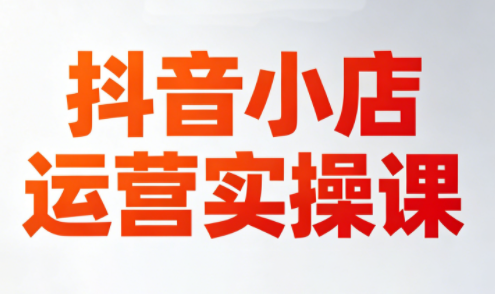 李老师·抖音小店运营实操课(更新2026)-泱泱学习社