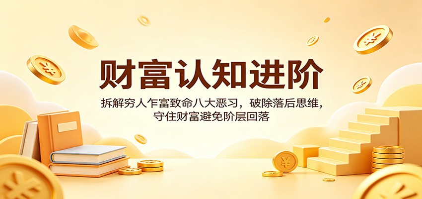 财富认知进阶：拆解穷人乍富致命八大恶习，破除落后思维，守住财富避免阶层回落-泱泱学习社