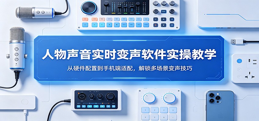 人物声音实时变声软件实操教学：从硬件配置到手机端适配，解锁多场景变声技巧-泱泱学习社