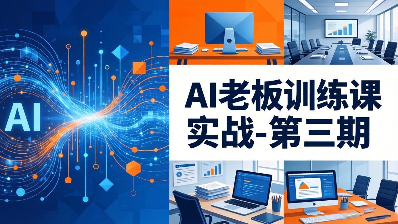 AI老板训练课实战-第三期:AI+内容应用落地教学,从0到1打通AI变现完整路径-泱泱学习社