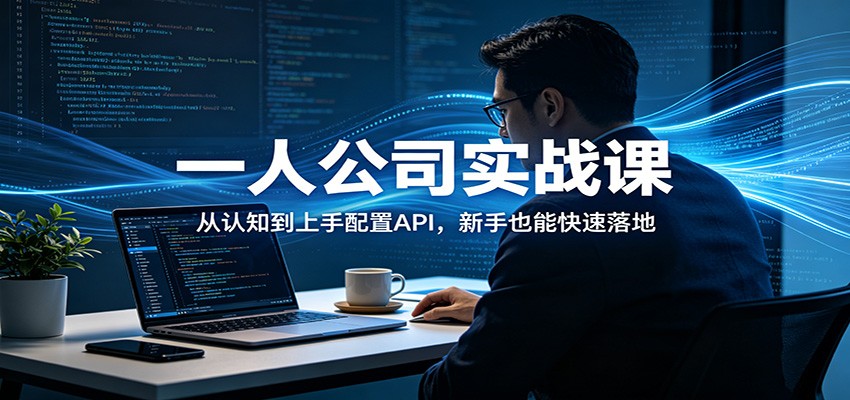 图片[1]-一人公司实战课：从认知到上手配置API，新手也能快速落地-泱泱学习社