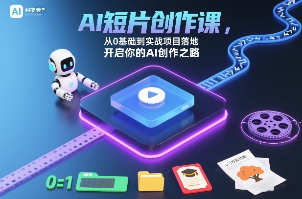 AI短片创作课,从0基础到实战项目落地,开启你的AI创作之路(更新0411)-泱泱学习社