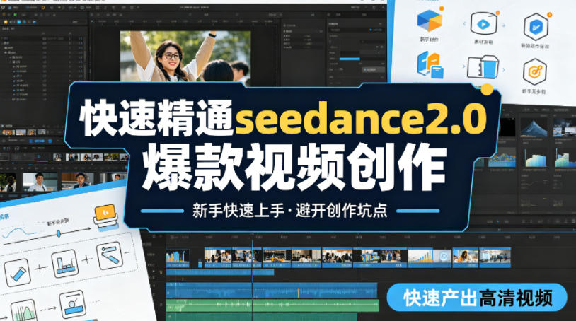 快速精通seedance2.0爆款视频创作，快速产出高清视频，避开大量创作坑点，新手也能快速上手-泱泱学习社