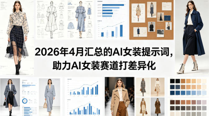 2026年4月汇总的AI女装提示词，助力AI女装赛道打差异化-泱泱学习社