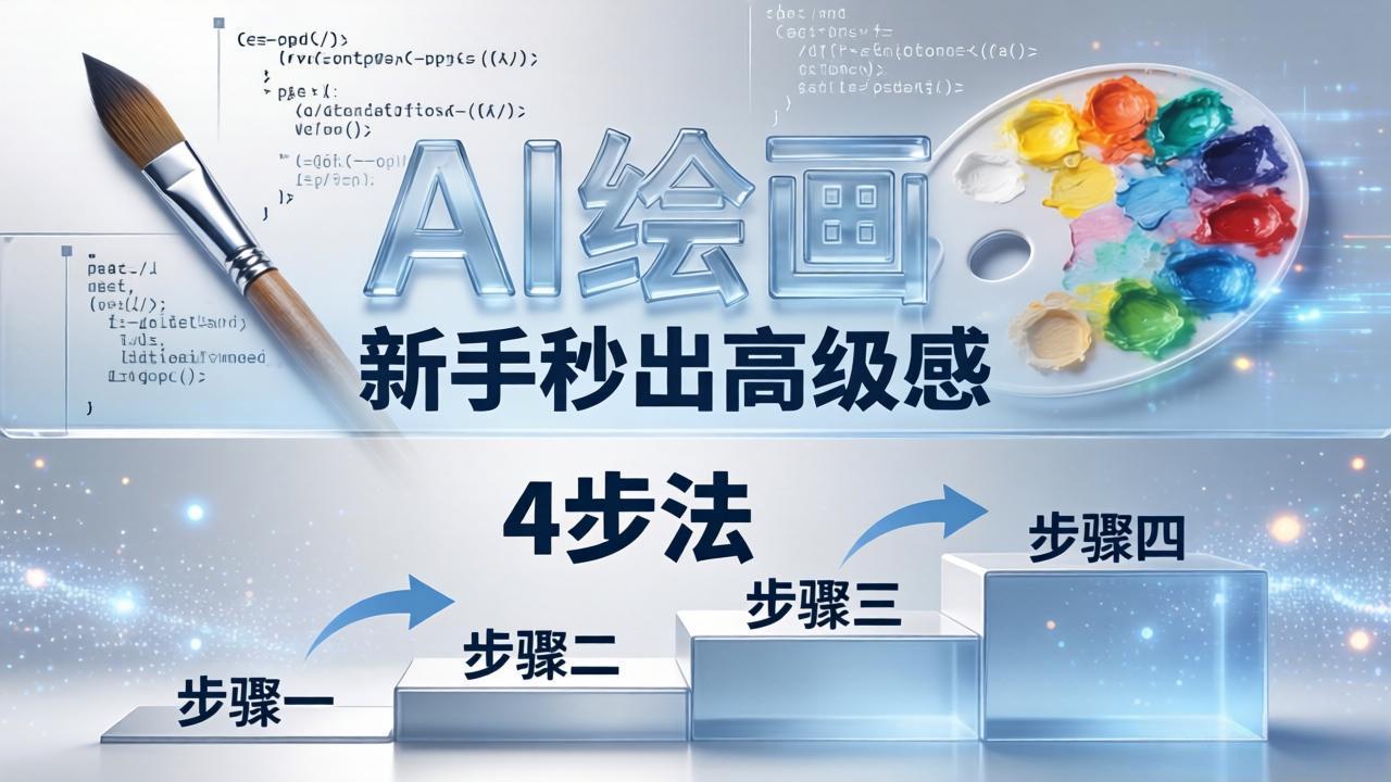 AI绘画入门别再硬磕了！即梦4步法：万能提示词公式+BRTR框架，新手秒出高级感-泱泱学习社