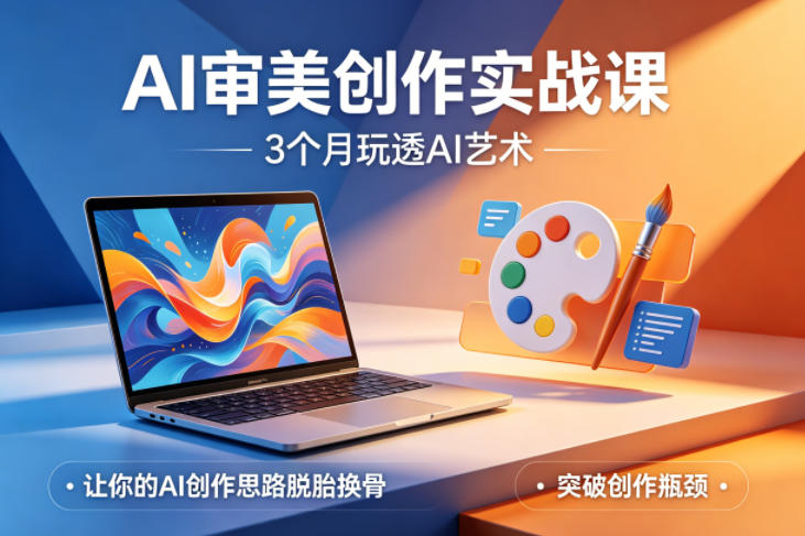AI审美创作实战课，3个月玩透AI艺术，让你的AI创作思路脱胎换骨，突破创作瓶颈-泱泱学习社