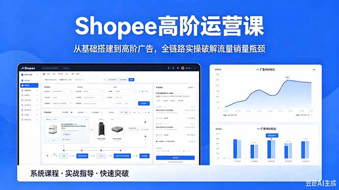 Shopee高阶运营课-2026年5月更新，从基础搭建到高阶广告，全链路实操破解流量销量瓶颈-泱泱学习社