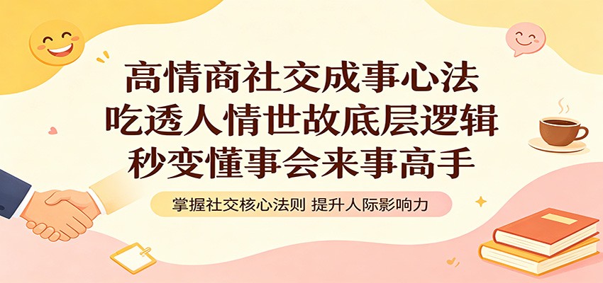 高情商社交成事心法：吃透人情世故底层逻辑，秒变懂事会来事高手-泱泱学习社