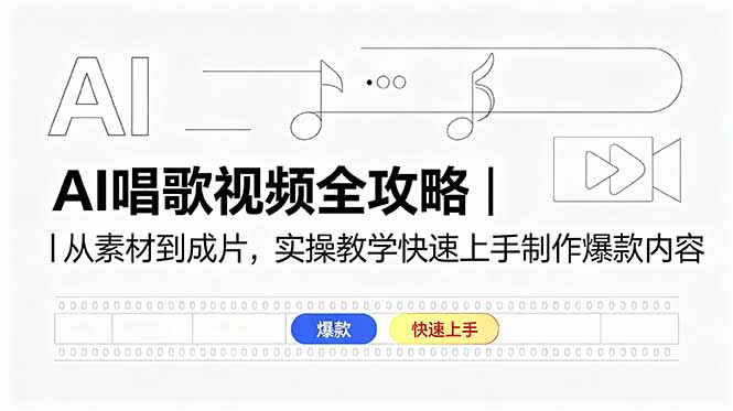 AI唱歌视频全攻略｜从素材到成片，实操教学快速上手制作爆款内容-泱泱学习社