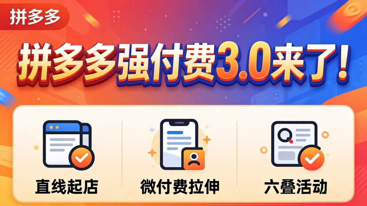 拼多多强付费3.0来了(更新4月-泱泱学习社