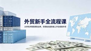 外贸新手全流程课：从手机环境搭建到出单，零基础也能快速上手合规做外贸-泱泱学习社